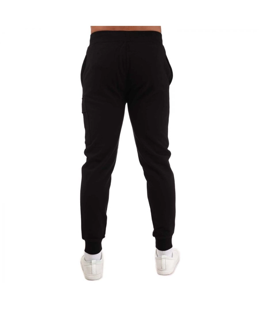 CP Company Mens Diagonal Raised Fleece Cargo Track Pants in Black Cotton - Size X-Large